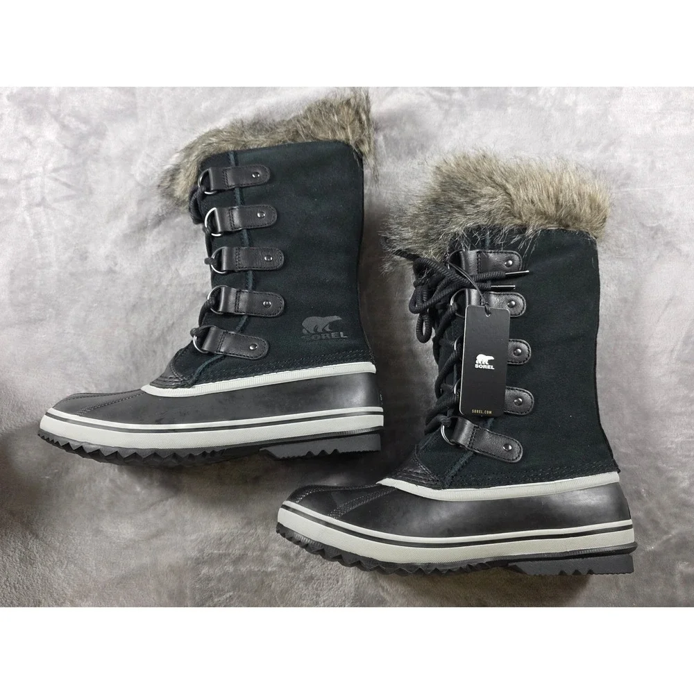 Sorel Joan of Arctic WP Boot Women Size 9 Black Quarry Waterproof Insulated‎ NEW